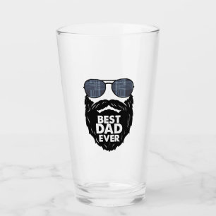Best Dad ever beard bearded Dad sunglasses black Glass