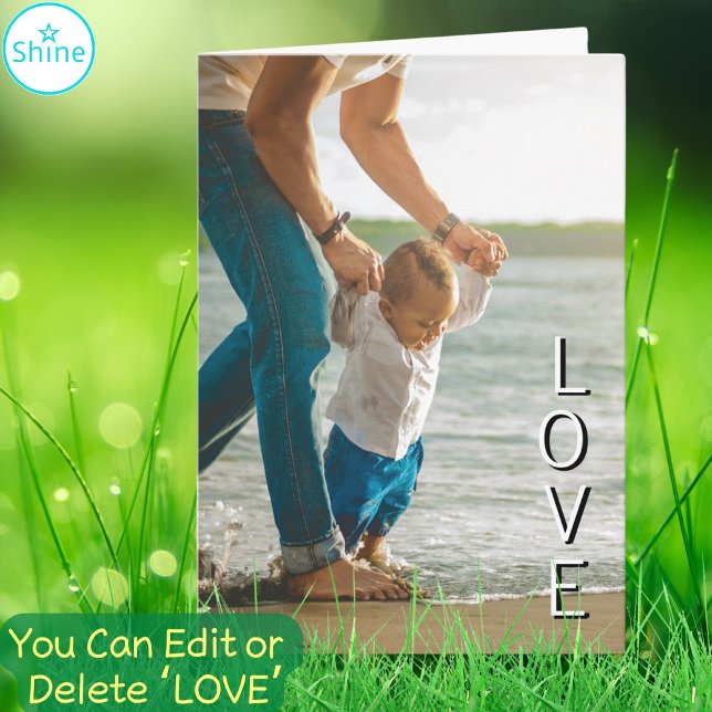 Best DAD Ever Best Father Ever love custom photo Card (Creator Uploaded)