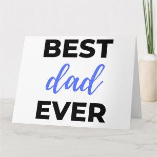 Best Dad Ever Black Card
