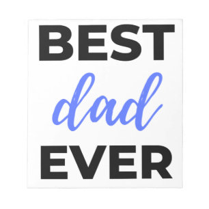 Best Dad Ever Black Notepad