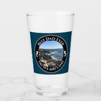 Best Dad Ever Blue Atlantic Ocean Rocky Seashore G