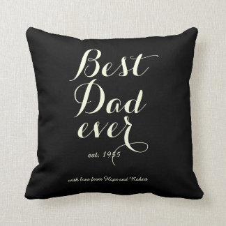 Best Dad Ever - Bulls Eye Pillow