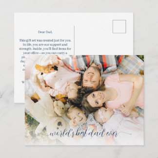 Best Dad Ever Bundle Gift Set Postcard
