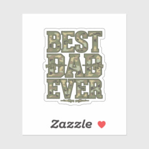 Best Dad Ever Camo Vintage Engraving Design_1