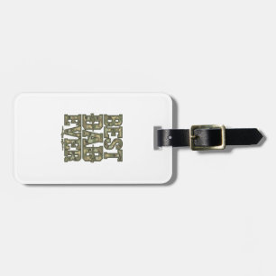 Best Dad Ever Camo Vintage Engraving Design_1 Luggage Tag