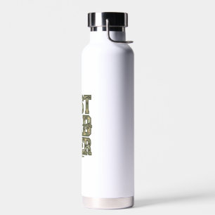 Best Dad Ever Camo Vintage Engraving Design_1 Water Bottle