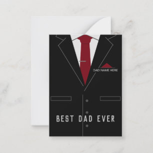 Best DAD Ever Card - Your Name / Text