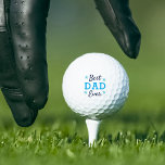 Best Dad Ever | Cool Father's Day Golf Balls<br><div class="desc">Treat a beloved dad to these awesome custom golf balls this Father's Day . Cool design for golf loving dads features the phrase "best Dad ever" in blue lettering.</div>