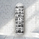 Best Dad Ever Cool Trendy Instagram Photo Collage Skateboard<br><div class="desc">Modern Instagram Photo Collage for the Best Dad Ever! Personalize with your custom family photos as well as message with names and make this the coolest Father's Day or Birthday gift ever! This design is black and white. For colour version go here: https://www.zazzle.com/best_dad_ever_cool_trendy_instagram_photo_collage_skateboard-186830258857925000</div>