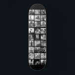 Best Dad Ever Cool Trendy Instagram Photo Collage Skateboard<br><div class="desc">Modern Instagram Photo Collage for the Best Dad Ever! Personalize with your custom family photos as well as message with names and make this the coolest Father's Day or Birthday gift ever! This design is black and white. For colour version go here: https://www.zazzle.com/best_dad_ever_cool_trendy_instagram_photo_collage_skateboard-186830258857925000</div>