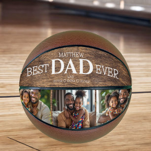 Best Dad Ever Cool Trendy Photo Instagram Collage Basketball