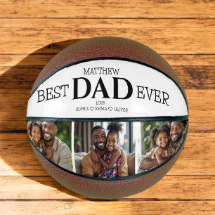 Best Dad Ever Cool Trendy Photo Instagram Collage Basketball