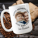 Best DAD Ever Custom 2 Photo Happy Father's Day Coffee Mug<br><div class="desc">Surprise dad this fathers day with a personalized photo coffee mug. "Best DAD Ever" Personalize this dad mug with favourite photo, and name.. Visit our collection for the best dad father's day gifts and personalized dad gifts. COPYRIGHT © 2020 Judy Burrows, Black Dog Art - All Rights Reserved. Best DAD...</div>