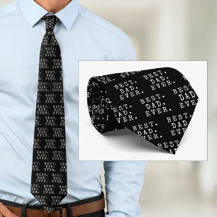 BEST DAD EVER Custom Colour Tie