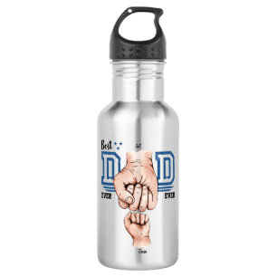 Best Dad Ever Custom Fist Bump - One Kid 532 Ml Water Bottle
