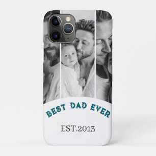 Best Dad Ever Custom Multi Photo Collage iPhone 11 Pro Case