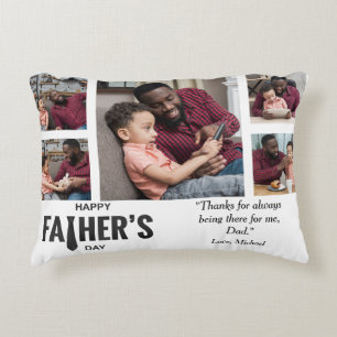 Best Dad Ever Custom Photo Accent Pillow