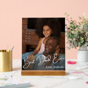 Best Dad Ever Custom Photo Acrylic Sign