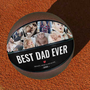 Best Dad Ever Custom Photo Basketball