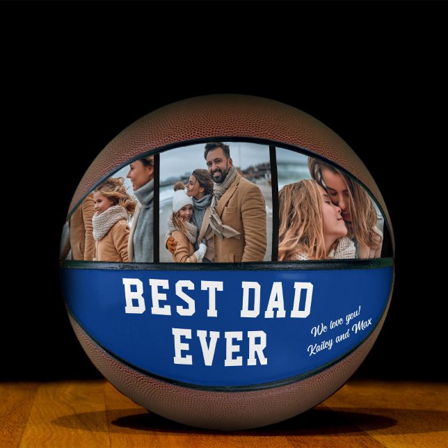 Best Dad Ever Custom Photo Basketball (Creator Uploaded)