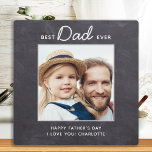 Best DAD Ever Custom Photo Chalkboard Father's Day Plaque<br><div class="desc">Surprise dad this fathers day with a personalized photo plaque. "Best DAD Ever" Personalize this dad plaque with favourite photo, message and name.. Visit our collection for the best dad father's day gifts and personalized dad gifts. COPYRIGHT © 2020 Judy Burrows, Black Dog Art - All Rights Reserved. Best DAD...</div>