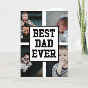 Best Dad Ever Custom Photo Father's Day Card