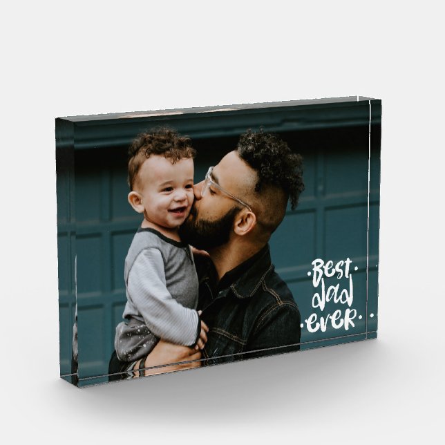 Best Dad ever Custom Photo Father's Day Gift  (Left)