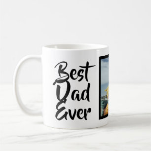 Best Dad Ever Custom Photo Fathers Day Gift Coffee Mug