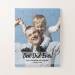 Best Dad Ever! Custom Photo Father's day Jigsaw Puzzle<br><div class="desc">Introducing our "Best Dad Ever! Custom Photo Father's Day Puzzle" – a heartfelt and unique gift to celebrate the special father figure in your life. This puzzle allows you to customize it with a personal message and a favourite photo, adding a personal touch to your Father's Day gift. Customize every...</div>