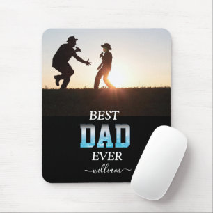 Best Dad Ever Custom Photo Father's Day  Mouse Pad