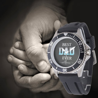 Best Dad Ever Custom Photo Father's Day  Watch