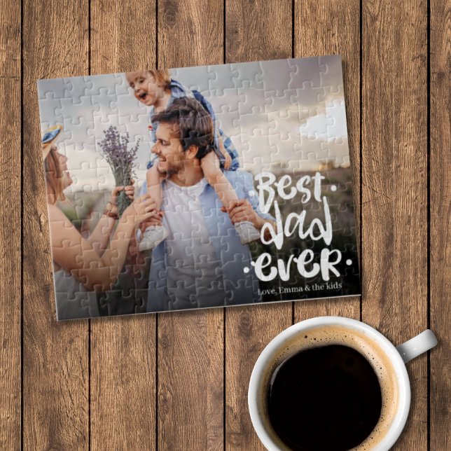 Best Dad Ever Custom Photo Gift From Wife Jigsaw Puzzle (Creator Uploaded)