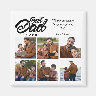 Best Dad Ever Custom Photo Magnet