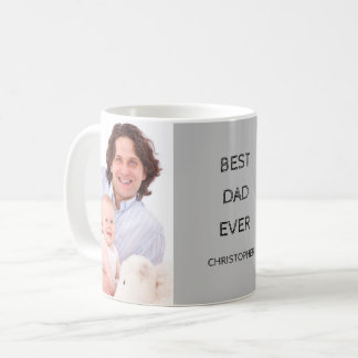 Best Dad Ever Custom Photo Name Mug