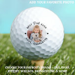 Best DAD Ever Custom Photo Personalized Name Golf Balls<br><div class="desc">Best Dad Ever ... Two of your favourite things , golf and your kids ! Now you can take them with you as you play 18 holes . Customize these golf balls with your child's favourite photo and name . Whether it's a father birthday, fathers day or Christmas, these dad...</div>