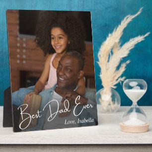 Best Dad Ever Custom Photo Plaque