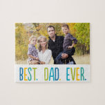 Best Dad Ever Custom Photo Puzzle<br><div class="desc">Photo gifts make the best gifts! Easily personalized with your text and/or photo(s) for a custom look. Designed by Berry Berry Sweet. View more designs at www.berryberrysweet.com</div>