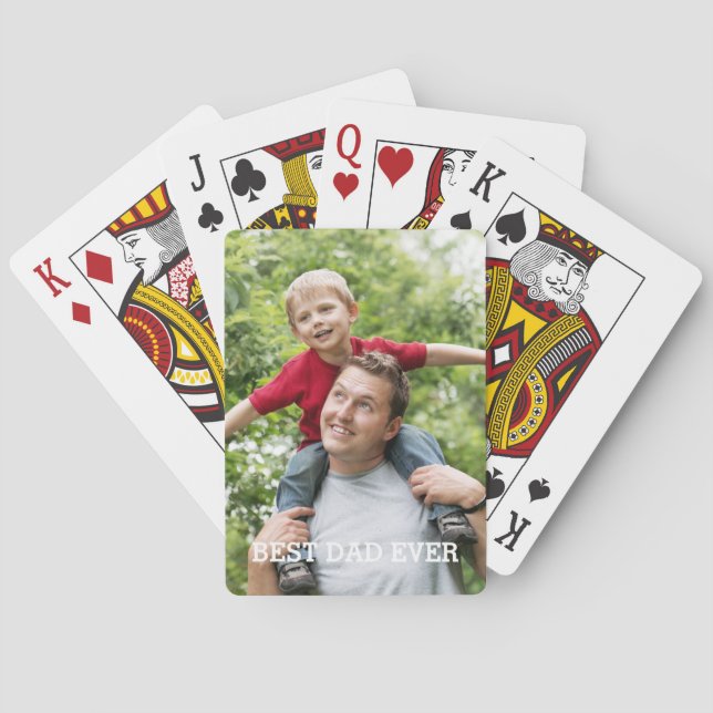 Best Dad Ever Custom Playing Cards (Back)
