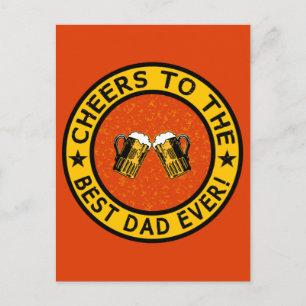 BEST DAD EVER custom postcard