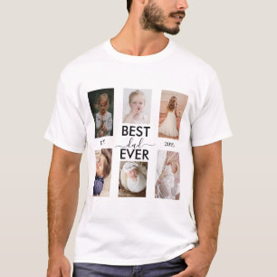 Best Dad Ever Customizable year and images T-Shirt