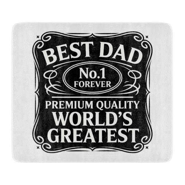 Best Dad Ever Cutting Board (Front)