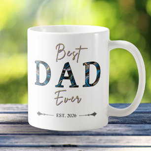Best Dad Ever Est. Year Father's Day Coffee Mug