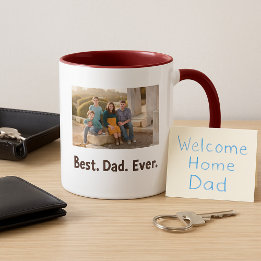 Best Dad Ever family fun photo Mug