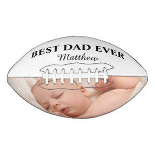 Best Dad Ever Family Photo Modern Football