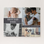 Best Dad Ever Family Photos Collage Jigsaw Puzzle<br><div class="desc">Father's day "Best Dad ever" Photo Collage From Family puzzle - Personalize this puzzle with his favorite photos for father's day. Create a keepsake he'll cherish and play with his family,  kids as they grow.</div>