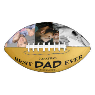 Best Dad Ever Father & Kids Photo Design Football