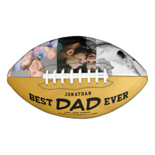 Best Dad Ever Father & Kids Photo Design Football