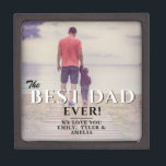 Best Dad Ever Father`s Day Father Full Photo Gift Box<br><div class="desc">Best Dad Ever Father`s Day Father Full Photo Gift Box. The design has modern typography in black and white colours and overlays the full photo. Add your names and photo. Great gift for a dad or a grandpa for Father`s Day,  birthday or Christmas.</div>
