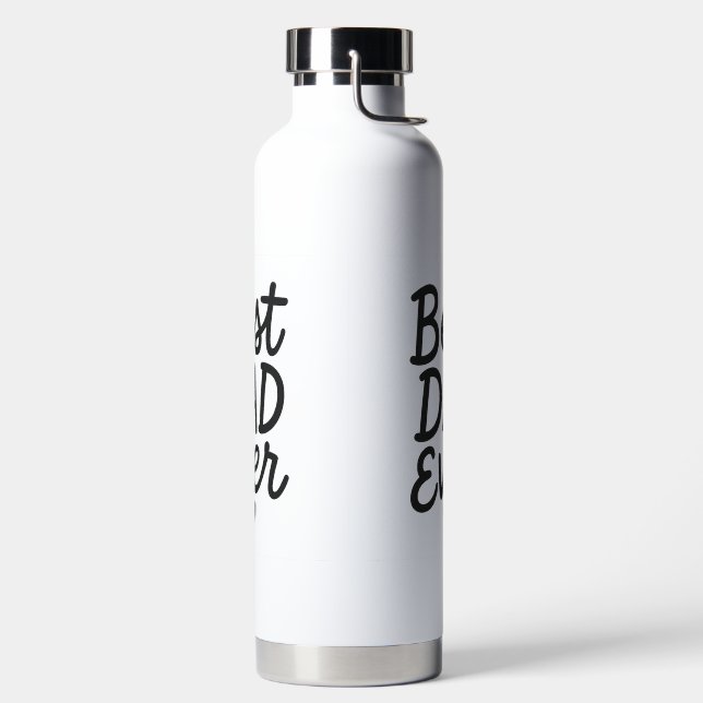  Best Dad Ever – Father’s Day Gift Design for Dads Water Bottle (Left)