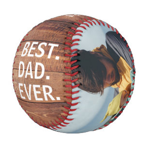 Best Dad Ever, Fathers Day 2 Photos Baseball